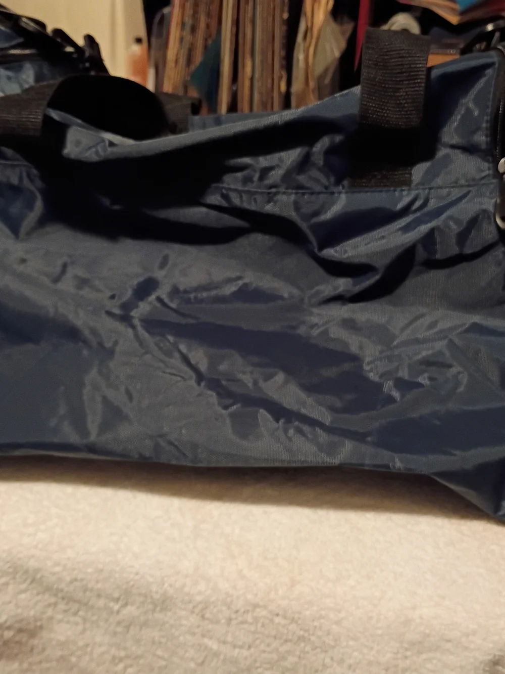 N/A navy duffle